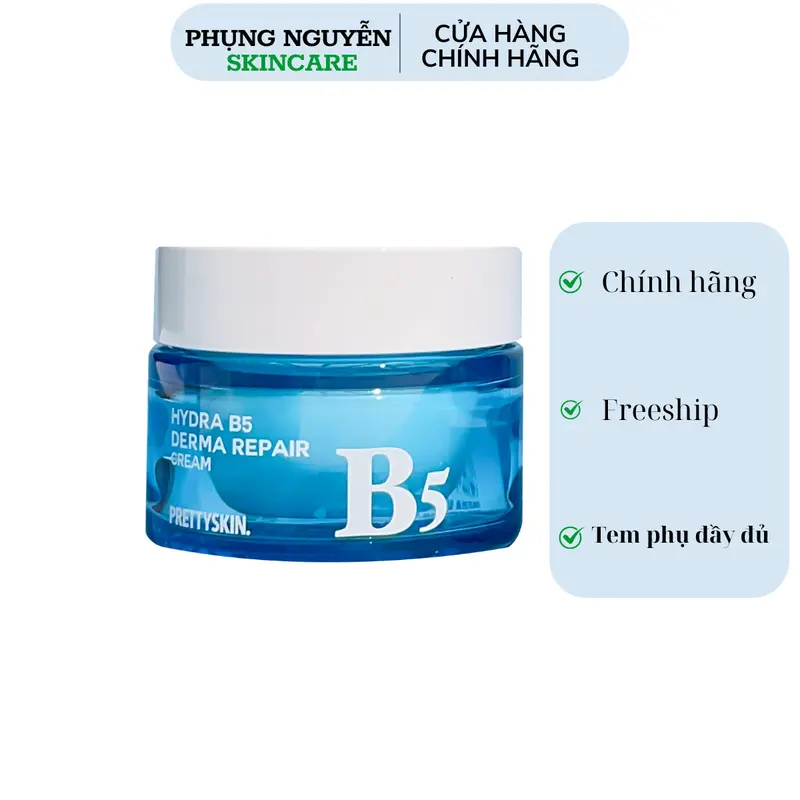 Prettyskin Kem dưỡng Hydra B5 Derma Repair Cream 52ml Skincare   Chăm Sóc Da Dưỡng Ẩm Da Làm Đẹp Da 0