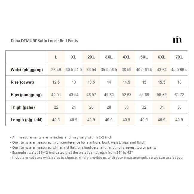 Product Introduction of Dana DEMURE Satin Loose Bell Pants 0