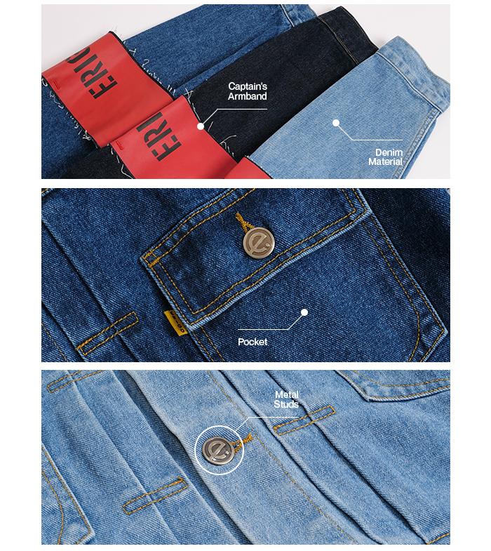 Erigo Denim Jacket Pocket Croix Mud Blue