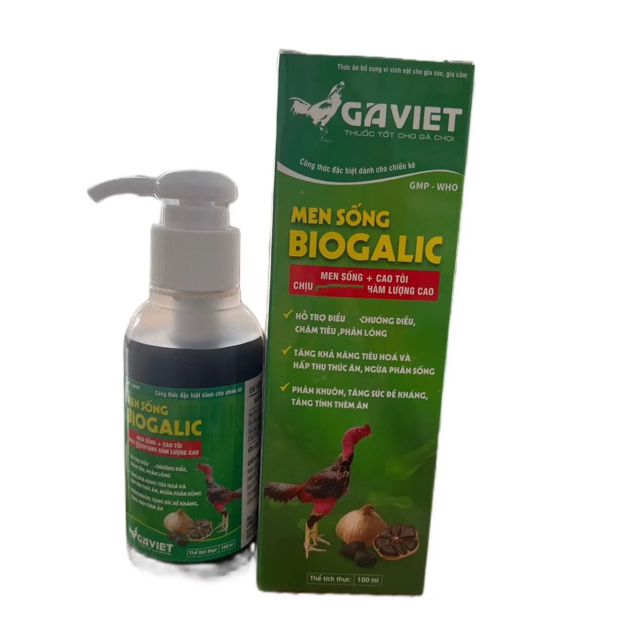 BIOGALIC men sống cao tỏi đen rất tốt cho gà chọi 100ml