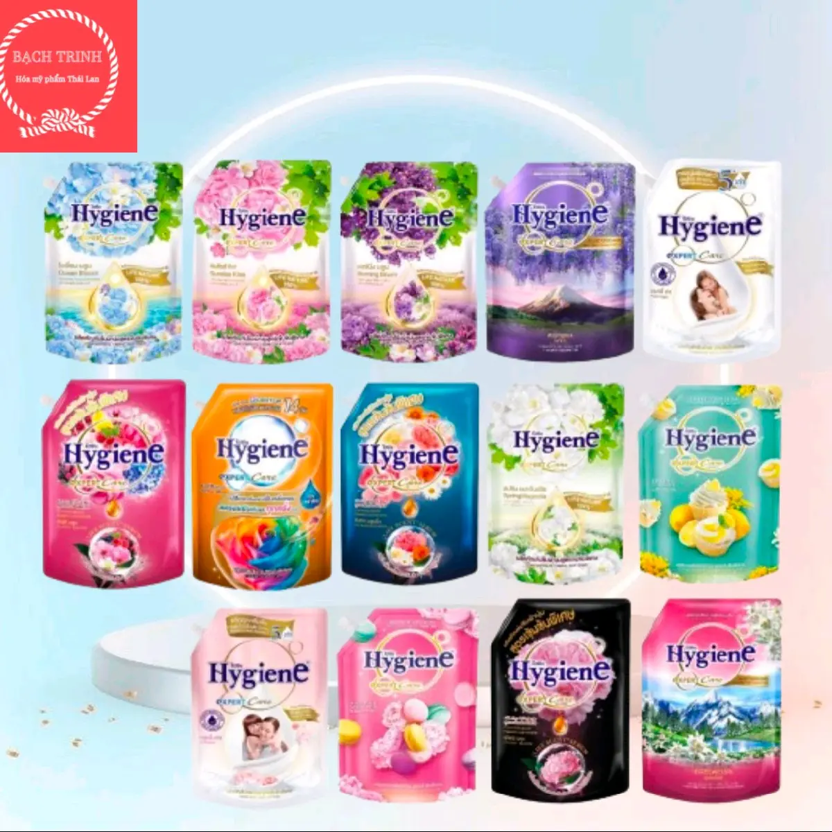 Combo 2 Túi Xả Vải Hygien Được Chọn Màu Túi 1150ml, 1300ml Làm Sạch