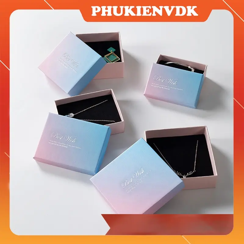 Hộp quà tặng hộp trang sức màu hồng Gradient H8 1