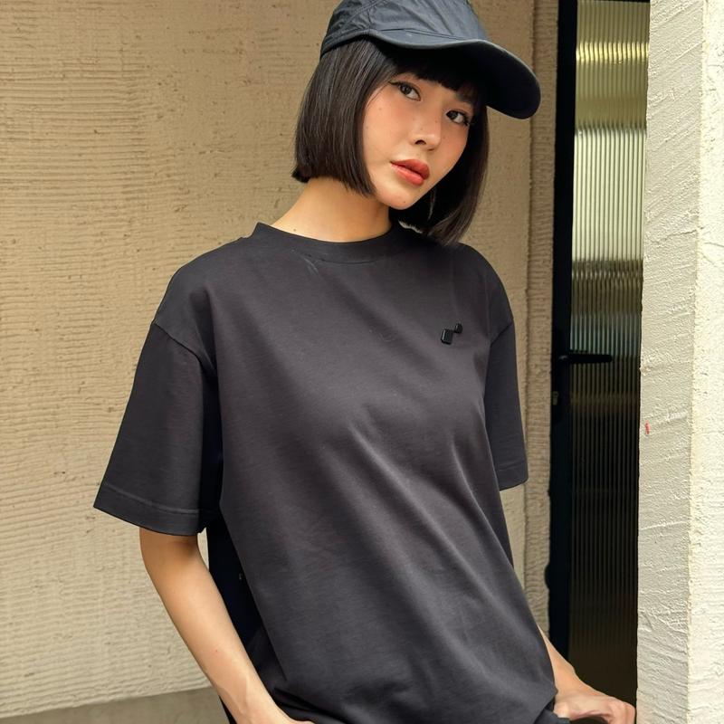 ROSS STUDIO - Áo Thun Basic Đen Cotton 280gsm Logo Kim Loại - R IC BLACK 6