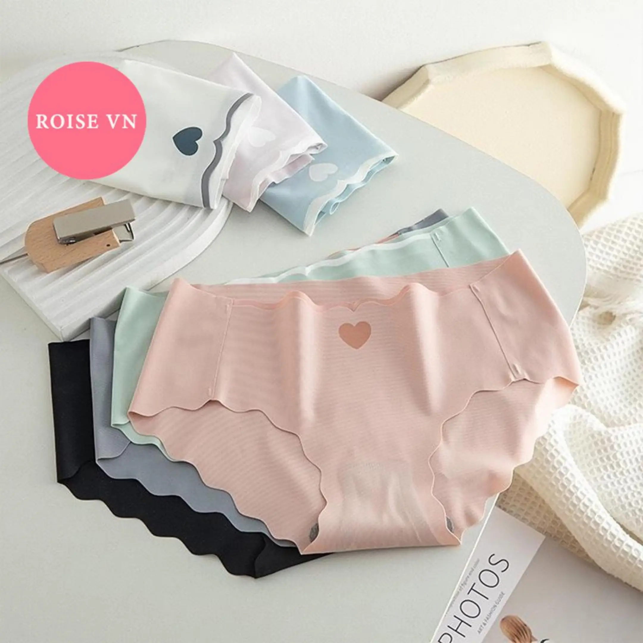 [MUA 10 tặng 1] Set 10 (hoặc 5) Quần Lót Nữ Su Tim Loại 1 Không Đường May 405 Women