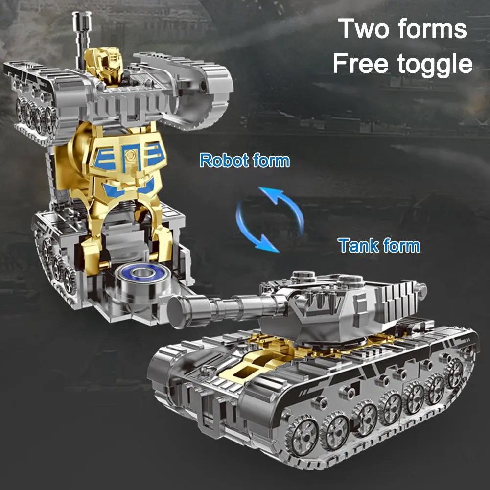 Fingertip Mechanical Gyroscope Simulation Creative Spinning Deformation Top Fingertip Robot Toy