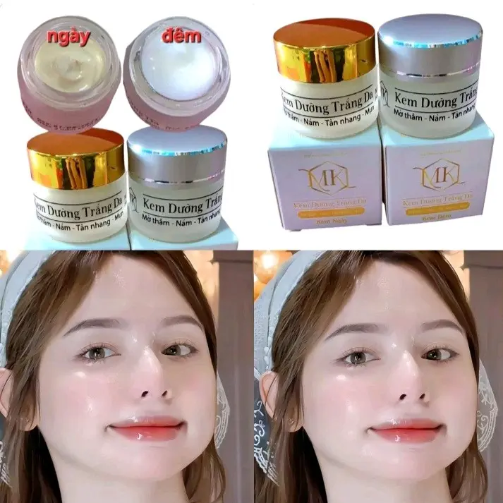 kem cặp Mk ngày đêm mờ nám sạch mụn dưỡng trắng chống nắng cho các loại da