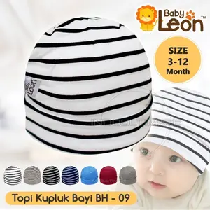 Kupluk bayi laki laki/kuplukbayi/topi bayi cowok/topi bayi Perempuan Biru Putih