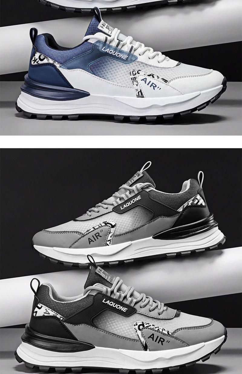 Product Introduction of Men's Shoes New Breathable Mesh Surface Wild Running Sneaker 2025 Spring Thin Soft Bottom Non-Slip Deodorant Teenagers 26