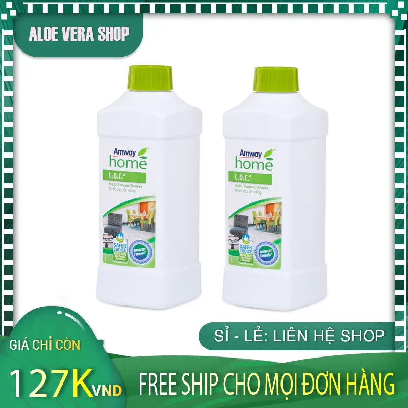 Combo 2 Chai Nước Rửa Đa Năng L.O.C Amway 1000ml AloeVeraShop