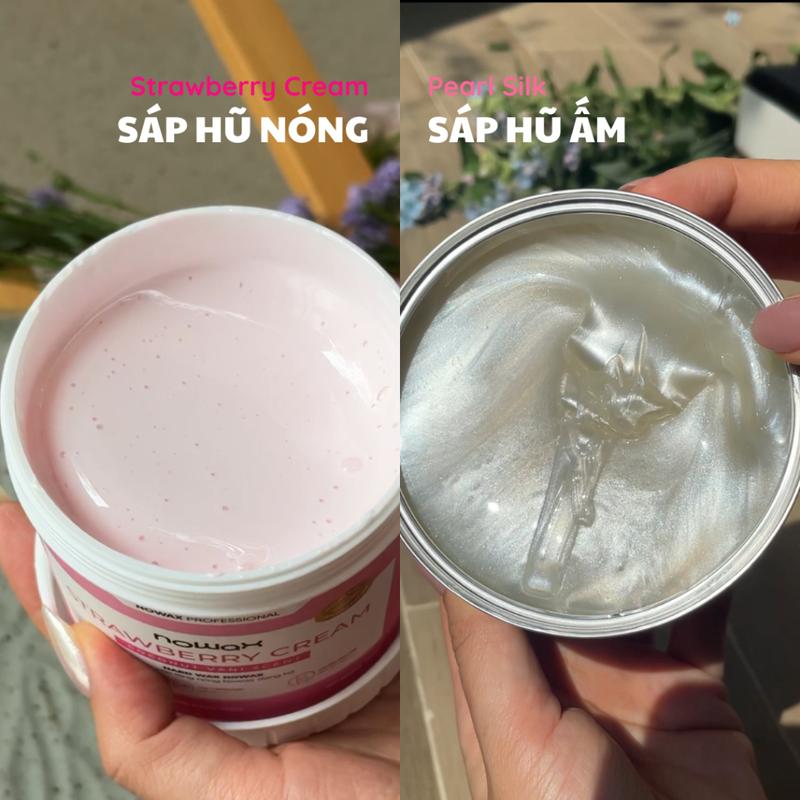 Sáp nóng hũ Nowax Strawberry Hũ nhựa giữ ấm lâu, lựa chọn hàng đầu wax lông Bikini, Nách, Râu,... 5