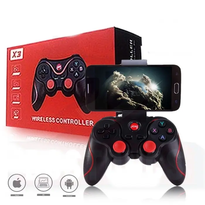 Gamepad X3 Wireless Controller X3 Gamepad Joystick Bluetooth Plus Holder HP Gamepad X3 Bluetooth Merah 0