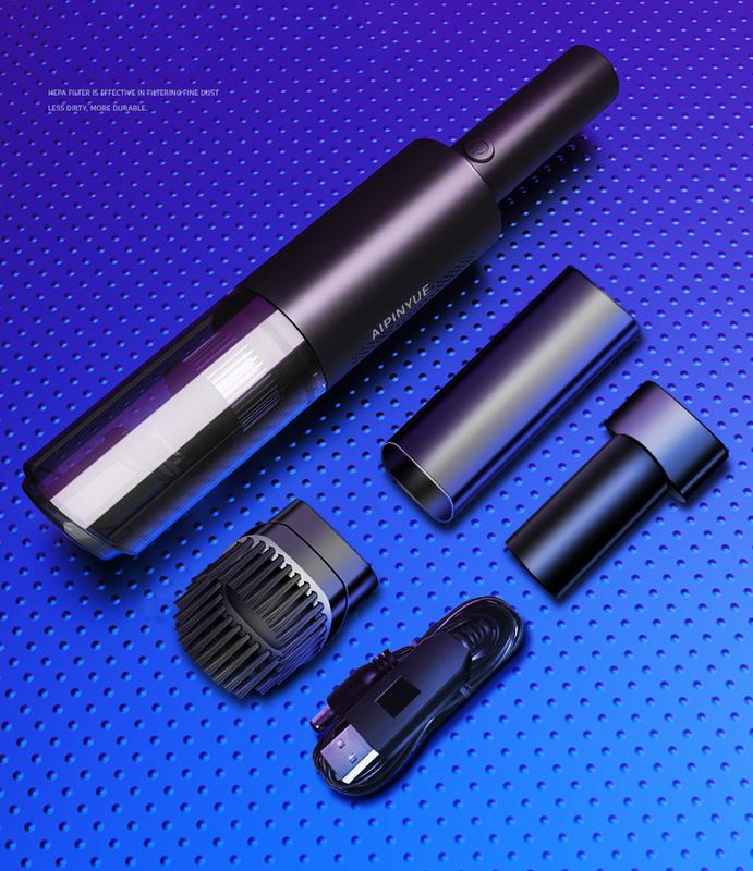 Máy hút bụi cầm tay không dây A8 cho xe hơi, ô tô – 120W 1