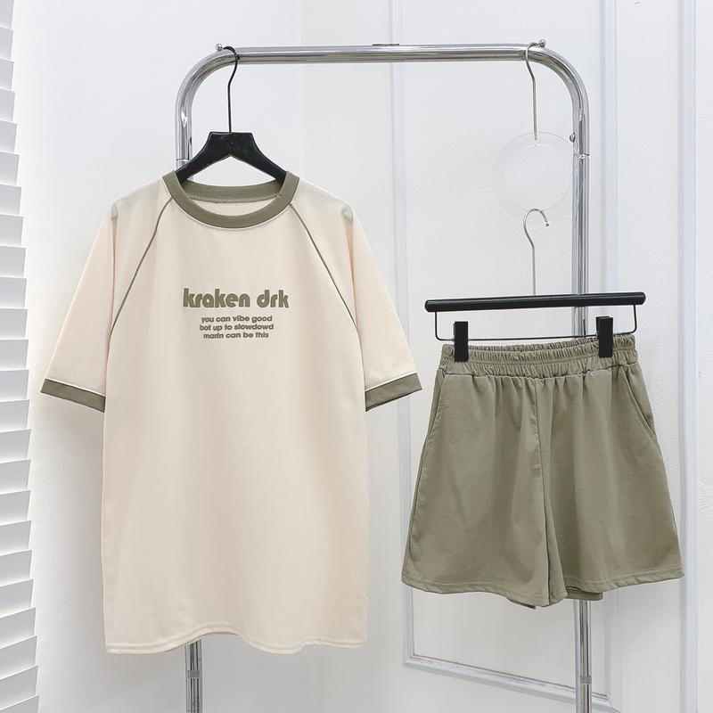 Bộ 3158 chử thêu viền áo _B 8400_chân ngắn BTQ2 Áo quần