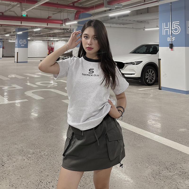 Chân váy túi hộp Y2K kaki mềm hottrend 2023 MDCV03 Nữ Đen khóa kéo boho