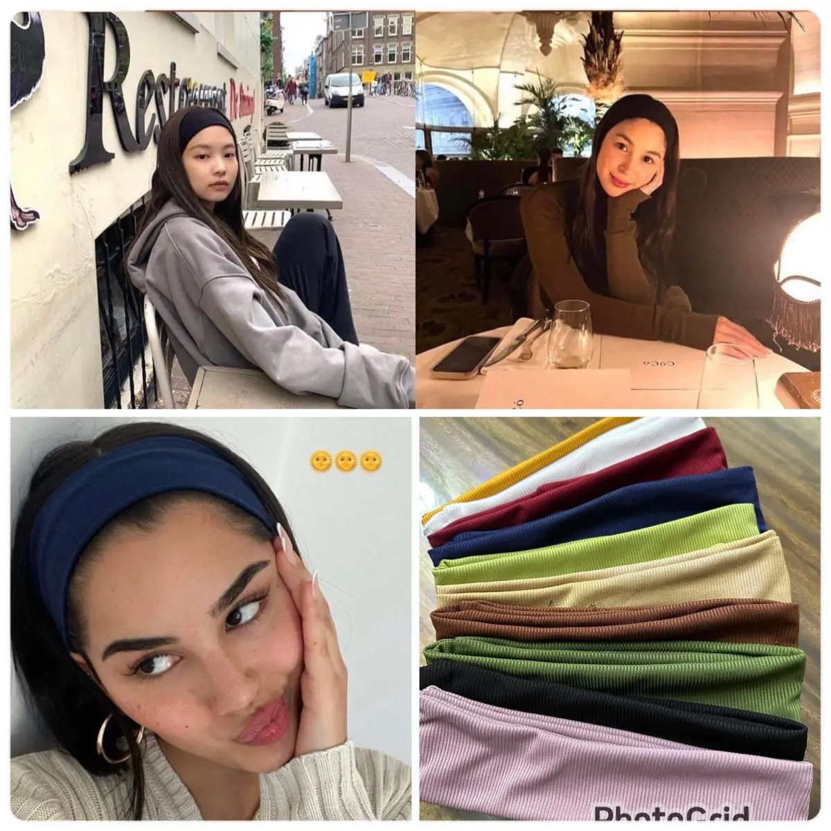 KNITS WIDE HEADBAND STRETCHABLE