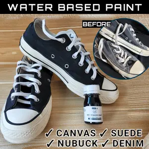 Cat Sepatu Waterbased Paint - Canvas Suede Dye 50ml & 100ml - Cat Repaint Sepatu Canvas Shoes Shoe