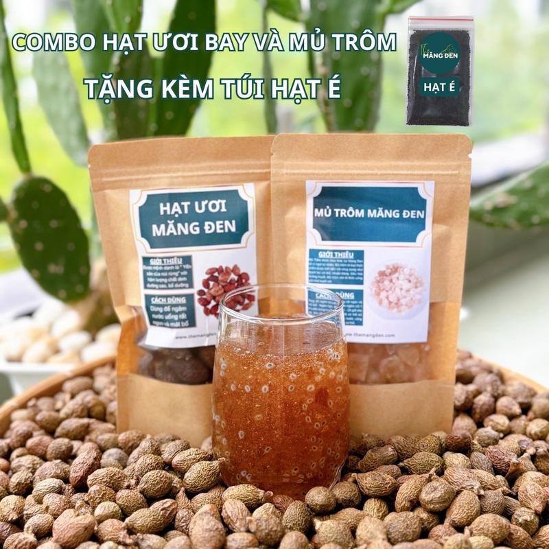 Set Combo Hạt Ươi Mủ Trôm và Hạt É Ngâm Nước Uống Thanh Nhiệt Mát và Thơm Ngon