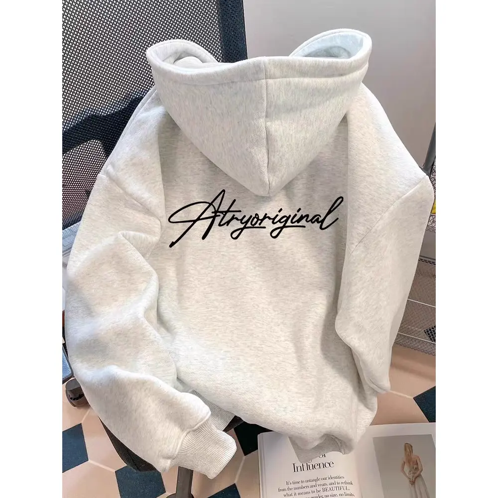 Áo Hoodie In Chữ, Cao Cấp, Thương Hiệu Thời Trang, Dành Cho Nam Và Nữ, Thích Hợp Cho Mùa Thu Và Mùa Đông, Phong Cách Đi Chơi Đường Phố Cao Cấp Mỹ, Phong Cách Hip-Hop, Áo Khoác Cặp Đôi