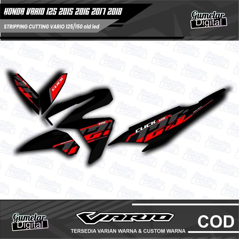 STRIPPING SIMPEL HONDA VARIO 125 150 LED OLD TEMA VIETNAM 1 SUDAH DI CUTTING TINGGAL TEMPEL 5