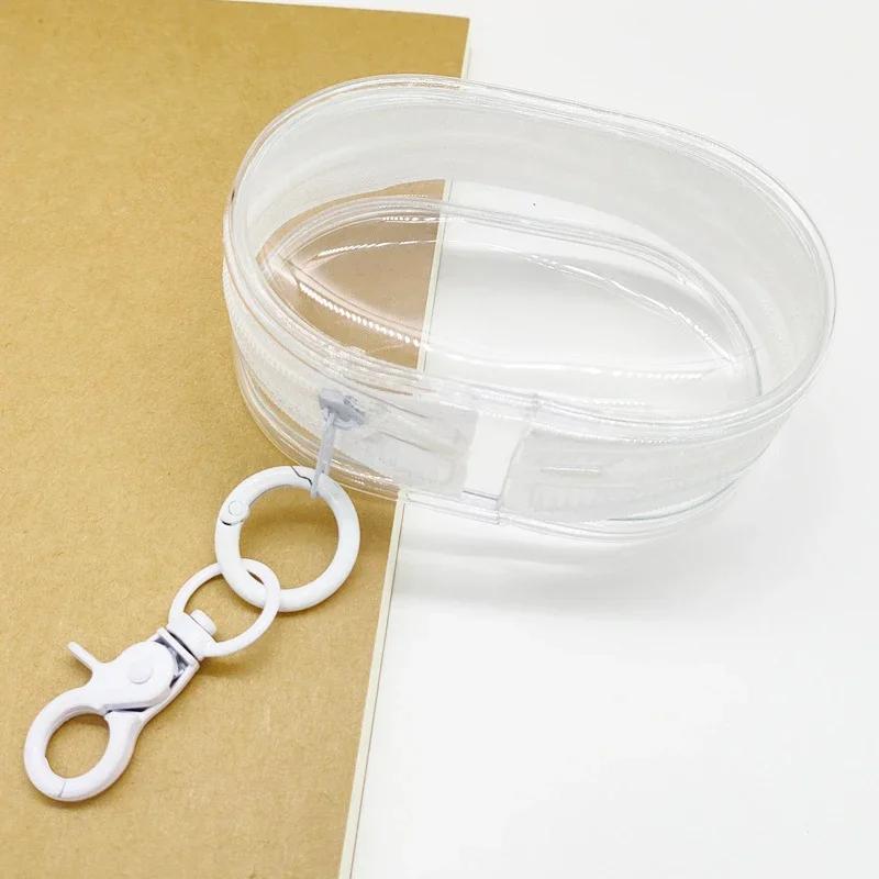 Túi Trưng Bày Hình Ảnh Trong Suốt, cho Labubu, PVC trong suốt dày, với móc chìa khóa, Dây Buộc, Hộp Sắp Xếp, Chống bụi, Thích hợp cho đồ sưu tầm, Túi đựng chìa khóa, [Thanh Toán Khi Nhận Hàng] 7
