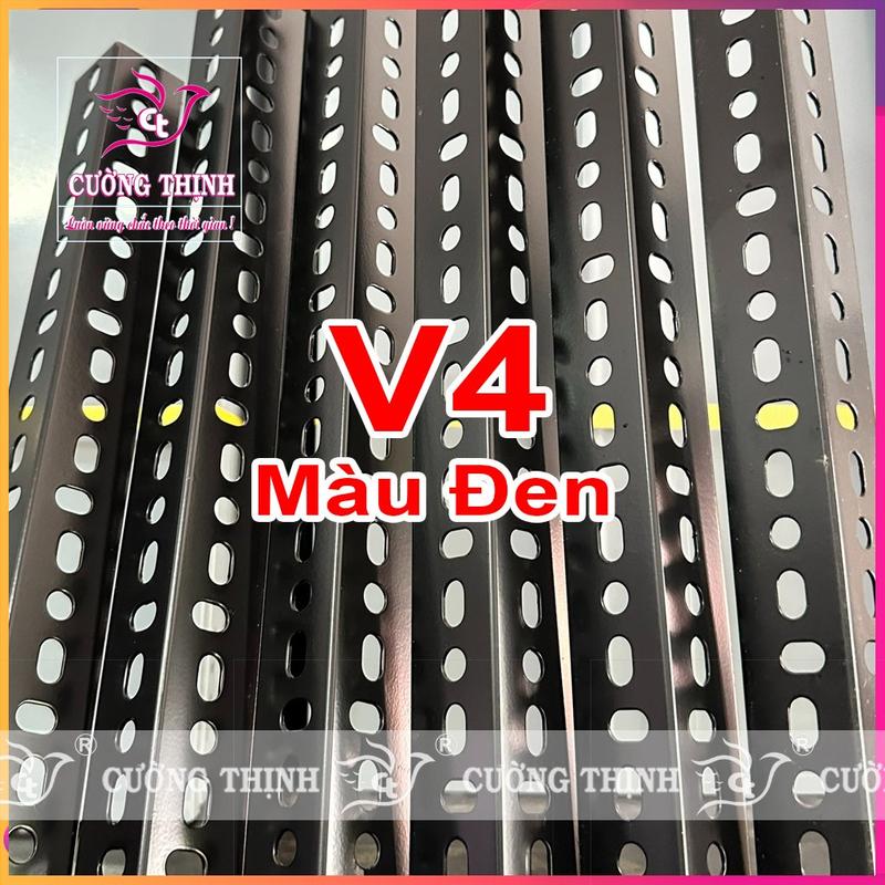 Sắt v lỗ, sắt V4 dày 1.6ly, dài 20cm đến 200cm lắp ráp kệ sắt, khung sắt