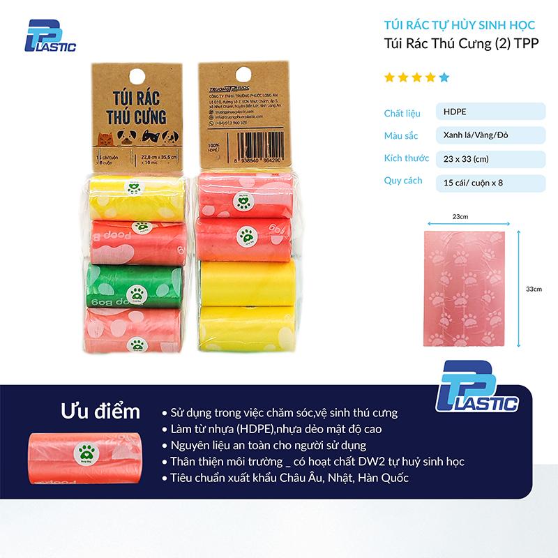 Túi PP Nhựa - Set 8 Cuộn, 120 Túi Rác Mini Đa Năng TPP, 15 Túi/Cuộn 1