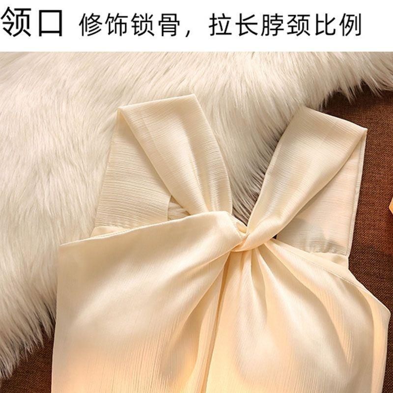 Áo Vest Cổ Yếm Cho Nữ, Phong Cách Mùa Hè, Gợi Cảm, Ngọt Ngào, Cô Gái Nóng Bỏng, Bó Sát Bên Trong, Không Dây, Không Tay, Áo Ngắn 6