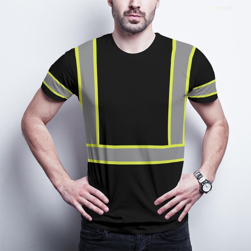 Product Introduction of 100% Cotton Summer New High Quality Men Safety Work Clothing 3D Printed Quick Drying Breathable Work Tees Sweat Wicking Comfort Oversized High Visibility T-shirt Tops 23