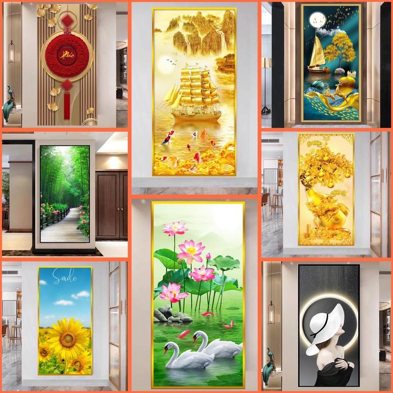 Tranh dán tường khổ lớn trang trí phòng khách, phòng ngủ (nhiều mẫu đẹp)