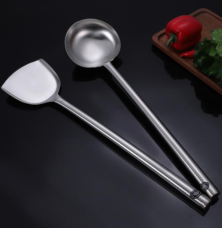 VÁ THỢ - XẺNG XÀO LOẠI LỚN CHO NHÀ HÀNG, KHÁCH SẠN, BẾP CỖ INOX 304 - THÉP DÀY 1,5 LY