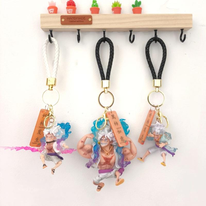 Product Introduction of Móc Chìa Khóa One Piece NICKA Luffy, Thiết Kế Vua Hàng Hải Bánh Răng Thứ Năm Mặt Dây Chuyền Cặp Sách Học Sinh Apollo, Quà Tặng Cho Bé Trai, Phụ Kiện Mặt Dây Chuyền Cá Tính Hoa Móc Khoá Nữ 2