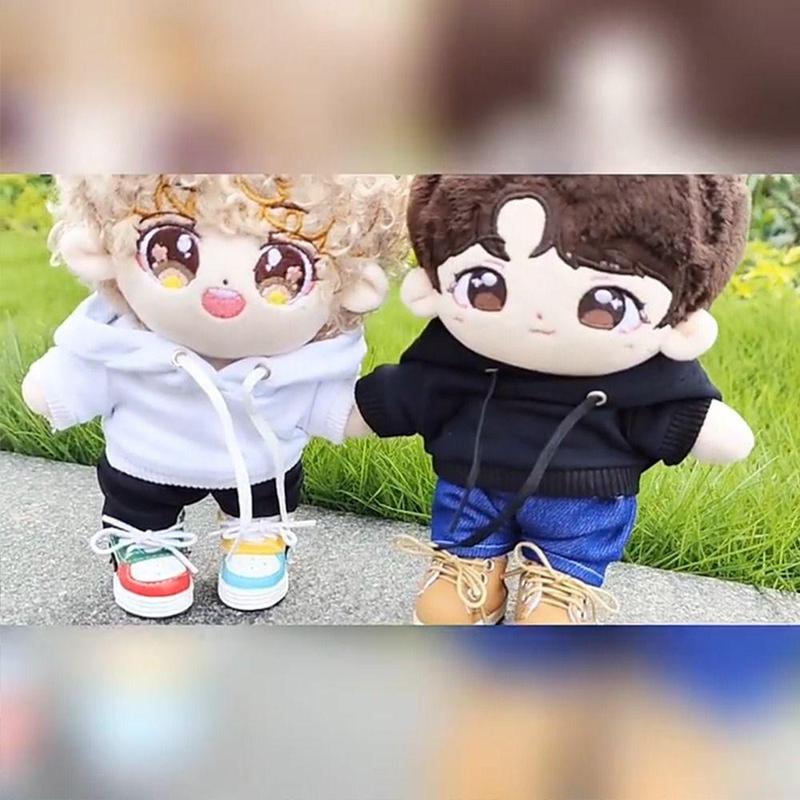 Product Introduction of Hoodie L a B u B u Handmade untuk Boneka Kapas 15cm/20cm, Sweatshirt Outfit Fashion, Top untuk Boneka BJD 1/11 1/12 OB11, 10cm 15cm 20cm 10