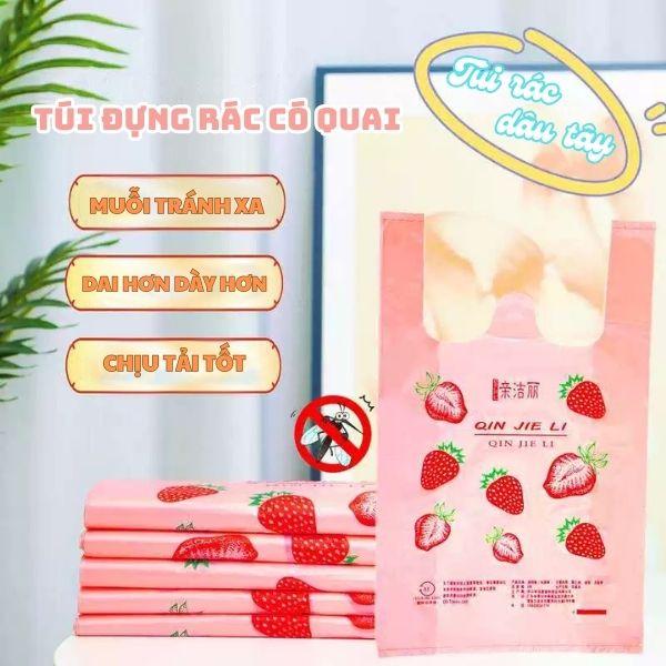 Túi rác sinh học tự phân hủy, 1 cuộn 50 túi siêu dai, bền , khử mùi, chịu lực tốt, thân thiện với môi trường. Có quai xách tiện lợi Kitchen
