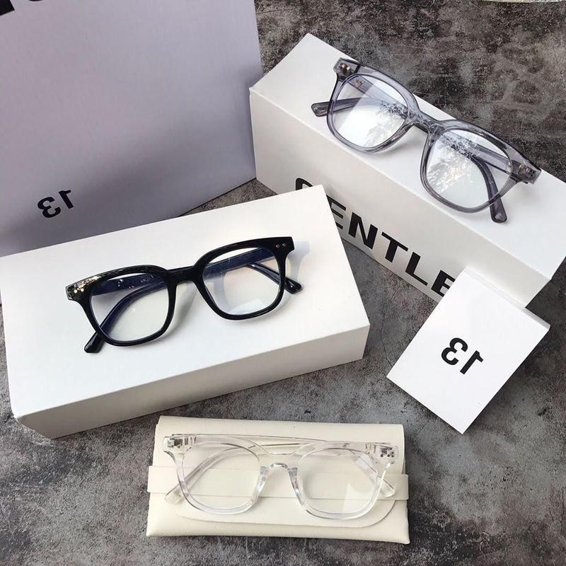 Gọng kính chữ V cho nam nữ, Kính mắt vuông hai chấm thời trang nhiều màu sắc, Kính râm Unisex chống nắng chống tia UV du lịch đi biển ( tặng kèm hộp đựng kính )