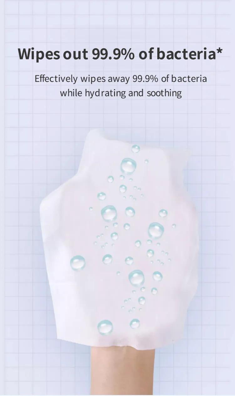 Product Introduction of Unifree wet flushable toilet paper privates care total 6 type can choose. 4