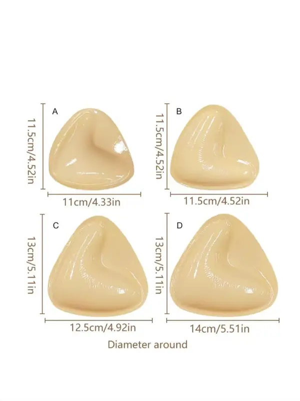 Reusable Soft Invisible Sticky Bra Pad, Intimate Products, Lady Comfort Silicone Self Adhesive Bra Pad, Women's Lingerie Accessories for Daily Wear, Womenswear, Sticky Bra Push Up, Beige 1