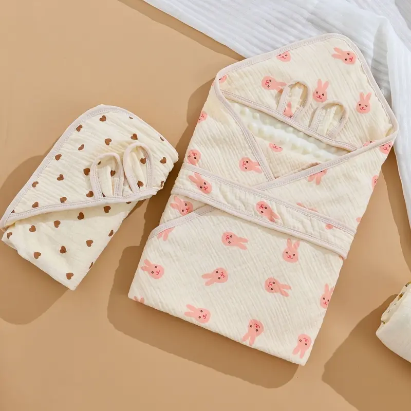 Choàng ủ hạt đậu xô muslin massage cho bé Xuân Hè cao cấp kích thước 80x80cm (không chần bông) 3