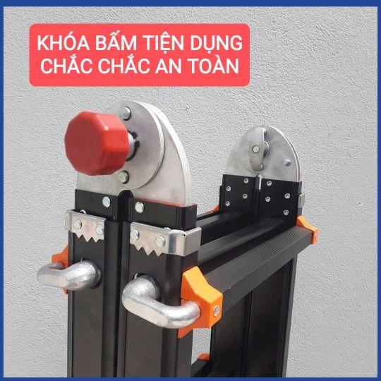 Product Introduction of Thang rút lồng chữ A 2m nhôm dày 1.7mm, khóa bấm tiện dụng , sơn tĩnh điện cao cấp Nakata 15