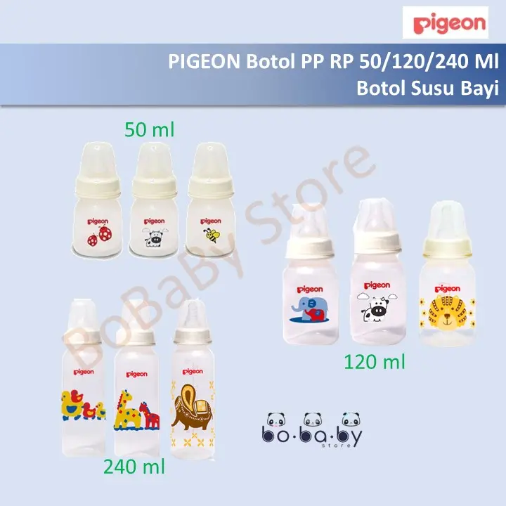 Pigeon Botol PP RP 50ml / 120ml / 240ml / Botol Susu Bayi Bottle 2