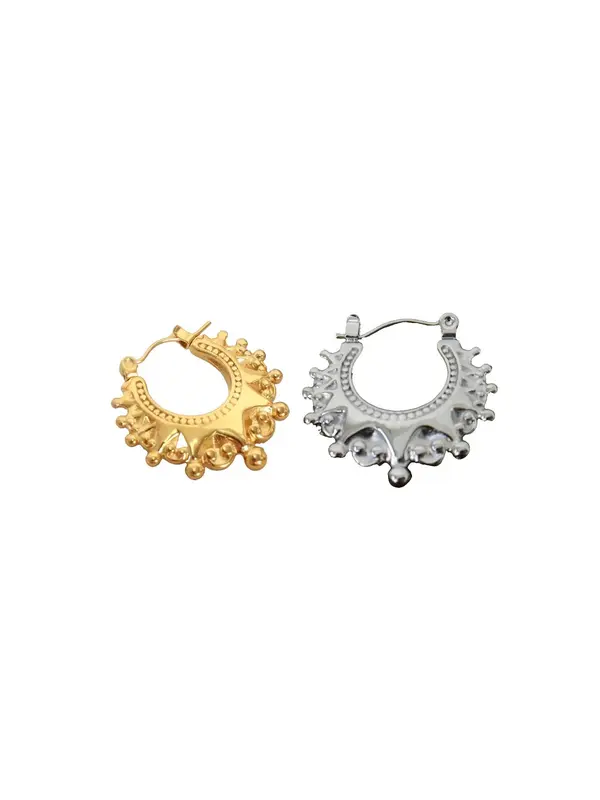 Vintage Metal Gear Hoop Earrings for Women, Summer 2024 Fashion Accessories, Girly Accessories, Stainless Steel Vintage Retro Jewelry for Party, Trendy Gorgeous Earrings As Birthday Gift for Girlfriend 4