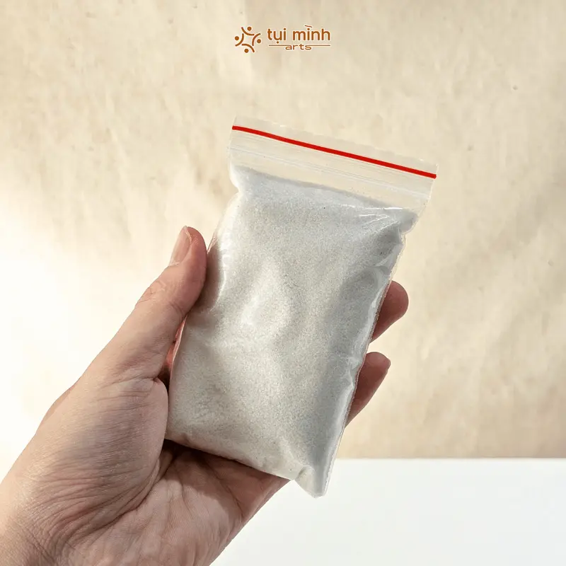 Cát Thạch Anh Trắng, Cát Vẽ Tranh, Cát Mịn, Siêu Mịn, Bột Cát Vẽ Tranh Cát Nổi, Gói 100g 200g 8
