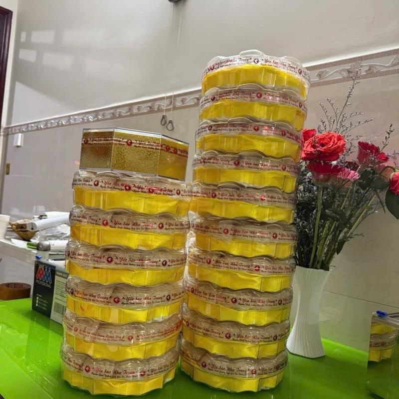 Combo 10 hũ Yến mix đủ vị 70% là Yến , có Yến vị đường phèn , dứa , đông trùng ,gừng , hạt chia, long nhãn yến  hũ  chưng  sẵn yến  sào  chưng  sẵn yến  chưng  đông  trùng  hạ  thảo  150 yến  sào 4