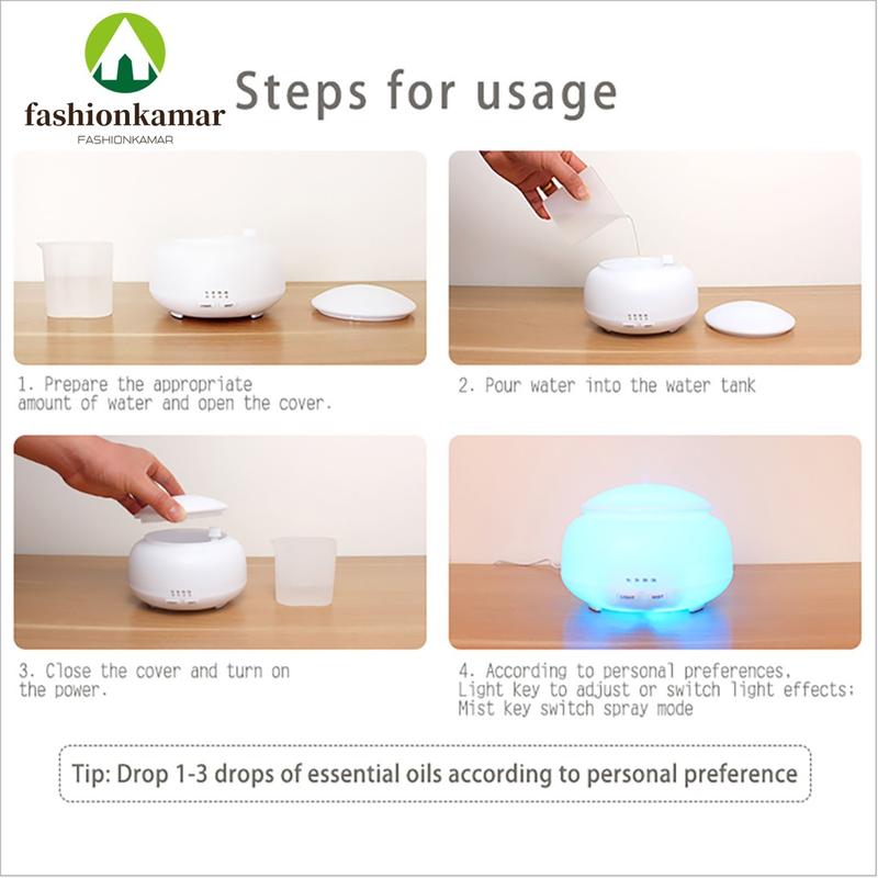 Humidifier Airrl 300ML Aromaterapi Difuser Dengan Remote Model Jamur 3