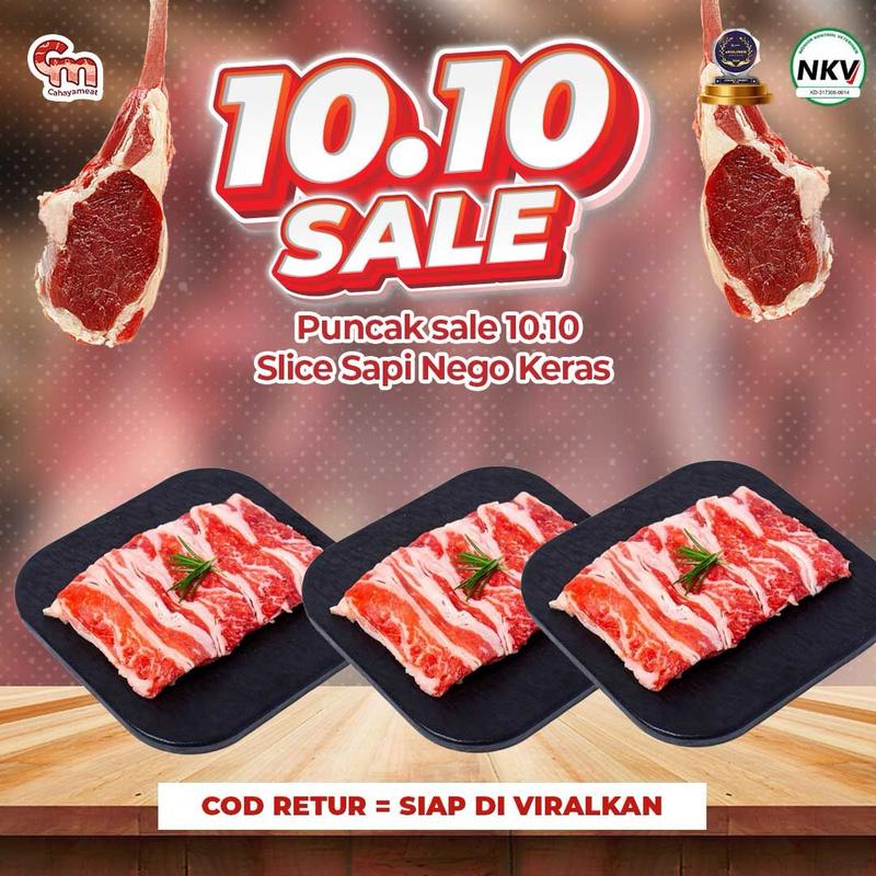 Puncak sale 10.10 - Slice Sapi Nego Keras - Shop | Tokopedia