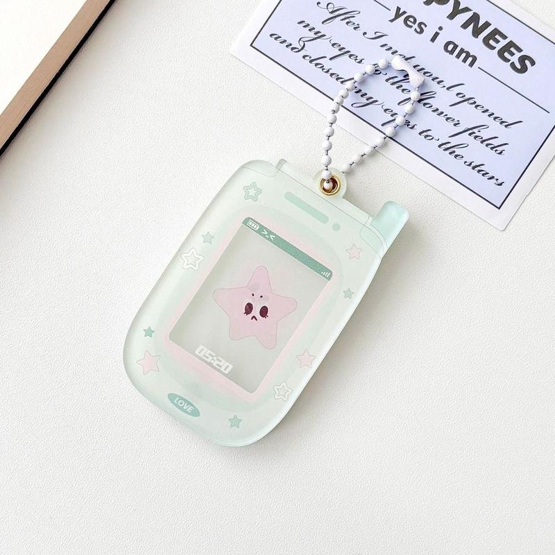Product Introduction of Display Cartoon Photocard Holder All Kinds of Mobile Shape Idol Cards Holder Y2k ABS Plastic Photocard Protector Idol Cards Collect 11