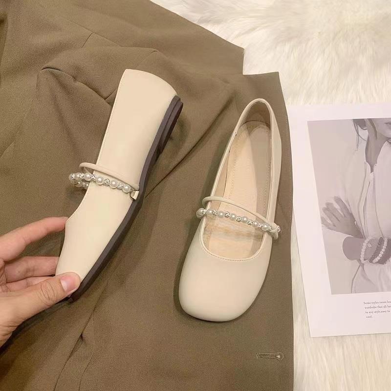 Giày Nhẹ Nhàng, Phong Cách Cổ Tích Wanwan Lei, Giày Cao Gót Đế Bằng, Dành Cho Nữ, Bộ Sưu Tập Mùa Hè Mới 2024, Giày Mary Jane Với Váy, Giày Đế Mềm 7