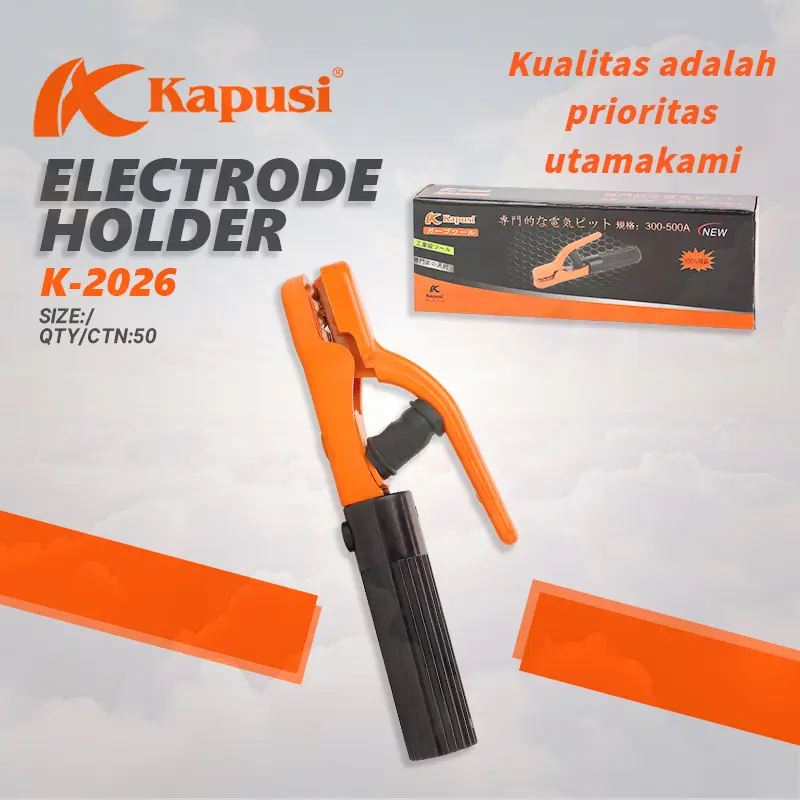 Kapusi Tang  Las/Stang Las MMA Electrode Holder/   Welding Torch  Ukuran Ukuran 300-500ampereIndustri alat Alat topeng  las