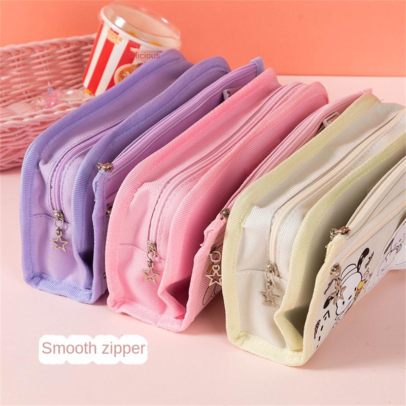 Product Introduction of Cute Cartoon Pencil Case Large Capacity Multi-layer Creative Cute Pencil Case Kuromi Cinnamoroll Cartoon Stationery Bag School Supplies Pen Box 21