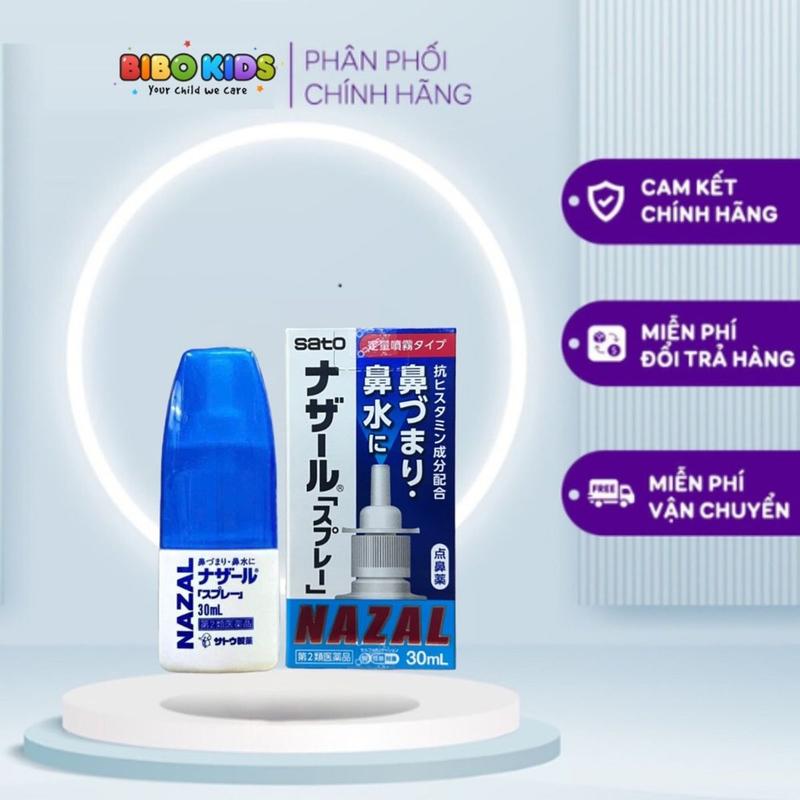Xịt xoang Nazal Nhật Bản cho người bị xoang, v mũi, sổ mũi hay nghẹt mũi cấp tính và mãn tính