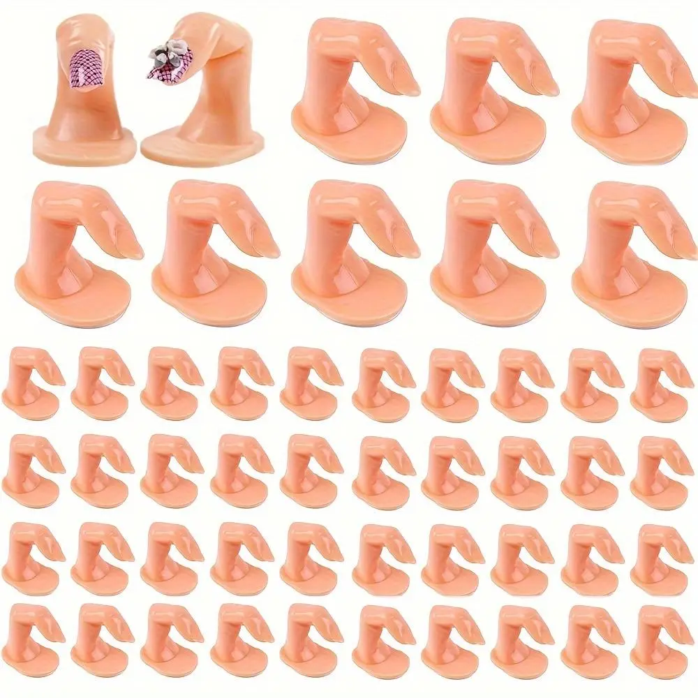 Nail Practice Finger, 50pcs Nail Training Finger, Acrylic Nail Practice Finger, Nail Art Training Display Decoration